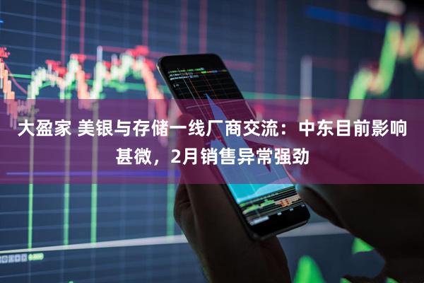大盈家 美银与存储一线厂商交流：中东目前影响甚微，2月销售异常强劲